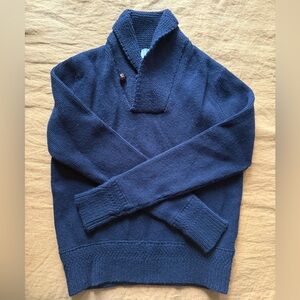 Buck Mason Cowl Neck Pullover Wool Sweater Like New